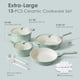 thumbnail image 2 of Juego de utensilios de cocina cerámica antiadherente grande 13 piezas ollas sartenes saludables no tóxico asas frescas, 2 of 8