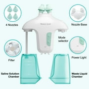 Nascool Electric Nasal Irrigation System with 50 Salt Packets, Sinus Rinse Cleaner & Nose Washer