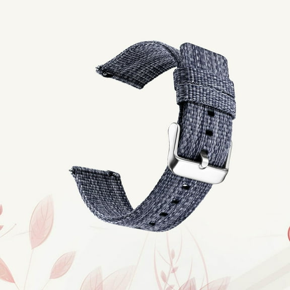 WHAMVOX 22 Mm Fashion Watchband Nylon Canvas Strap Blue Durable