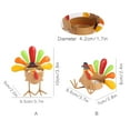 thumbnail image 5 of Qisuw Turkey Tea Light Candle Holder Thanksgiving Centerpieces Fall Decorations Home, 5 of 20