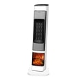 thumbnail image 3 of Calefactor eléctrico de torre, calefactor cerámico PTC con temporizador y protección contra sobrecalentamiento y vuelco, ideal para garaje y baño. Blanco, 3 of 9