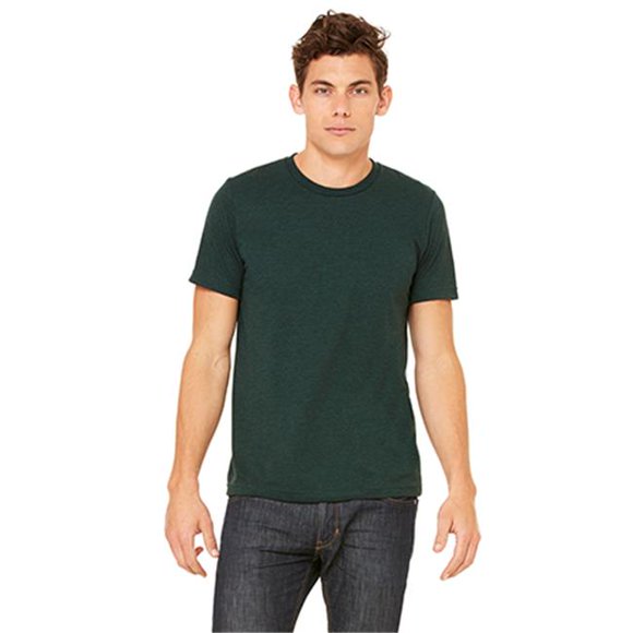 3413 Unisex Triblend Short Sleeve Tee - Emerald Triblend, Small
