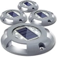 thumbnail image 1 of Solar Deck Lights Driveway Dock Light LED Solar Powered Outdoor Waterproof Road Markers for Step Sidewalk Stair Garden Ground Path Patio Yard 4 Pack (, 1 of 5