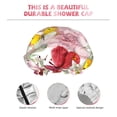 thumbnail image 4 of Sigee Butterflies and Vintage for Women's Shower Cap Reusable Waterproof Hair Cap Large Shower Cap for Women Men, 4 of 7