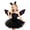 Black_004, variant on SUXIAN Toddler Summer Dress Halloween Short Sleeve Tutu Pumpkin Hat Carnival Fancy Party Outfit Girls Dresses Orange_001 3-4 Years