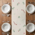 thumbnail image 6 of Valentine's Day Table Runner - 120 Inch Long, Kitchen Dining Table Runner Dresser Scarves, Red Love Heart Eucalyptus Beige Burlap Farmhouse Decor for Coffee Tables Wedding Party Banquet, 6 of 8