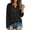 Black-A#15091JJ, variant on Leopard Print Womens Henley Shirts Long Sleeve Button V Neck Womens Shirts Fall Winter Vintage Tunic Shirts for Women