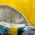 thumbnail image 4 of Home Soft Things DO-IT-YOURSELF Multi Jacquard Faux Fur Bedrest Pillow -Teal - 20" x 18" x 17", 4 of 9