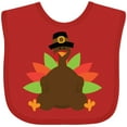 thumbnail image 3 of Inktastic Thanksgiving Pilgrim Turkey Boys or Girls Baby Bib, 3 of 4