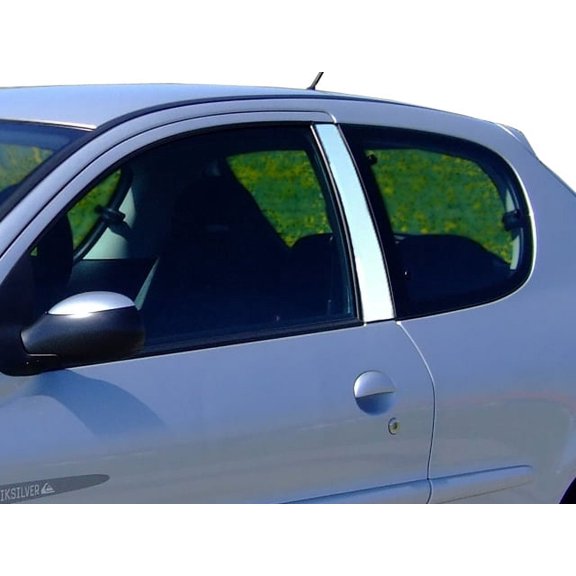 Stainless Steel Pillar Trim 2Pc Fits 2003-2009 Peugeot 206 PP25830 QAA