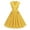 Yellow, variant on Cap Sleeve Lapel 50s Style Dresses for Women Vintage 1950s Retro Rockabilly Prom Tea Party Swing Dress with Pockets, Guest Dresses for Women(BU1,S)