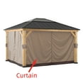 thumbnail image 2 of Sunjoy Universal Curtains for 13 ft. × 15 ft. Wood-Framed Gazebos, 2 of 6