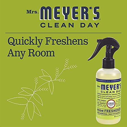 Mrs. Meyer's Clean Day Room Freshener Spray, Lemon Verbena Scent, Instant & Refreshing Fragrance Made with Essential Oils and 8 Fl Oz Spray Bottle (pack of 1)