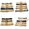 thumbnail image 2 of YooGuoGuo Hot Sale 1pc Summer Women Braided Elastic Belt Buckle Vintage Bohe Straw Buckle Belt Women Knitted Belt Dress Belt 25styles, 2 of 6