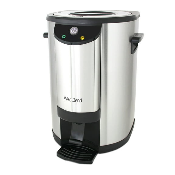 West Bend Commercial Large Capacity Coffee Urn, 42-Cup Coffee Maker, in Stainless Steel (57042)
