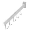 Chrome 5-J-Hook Dimensional Waterfall for Slatwall - Pack of 10