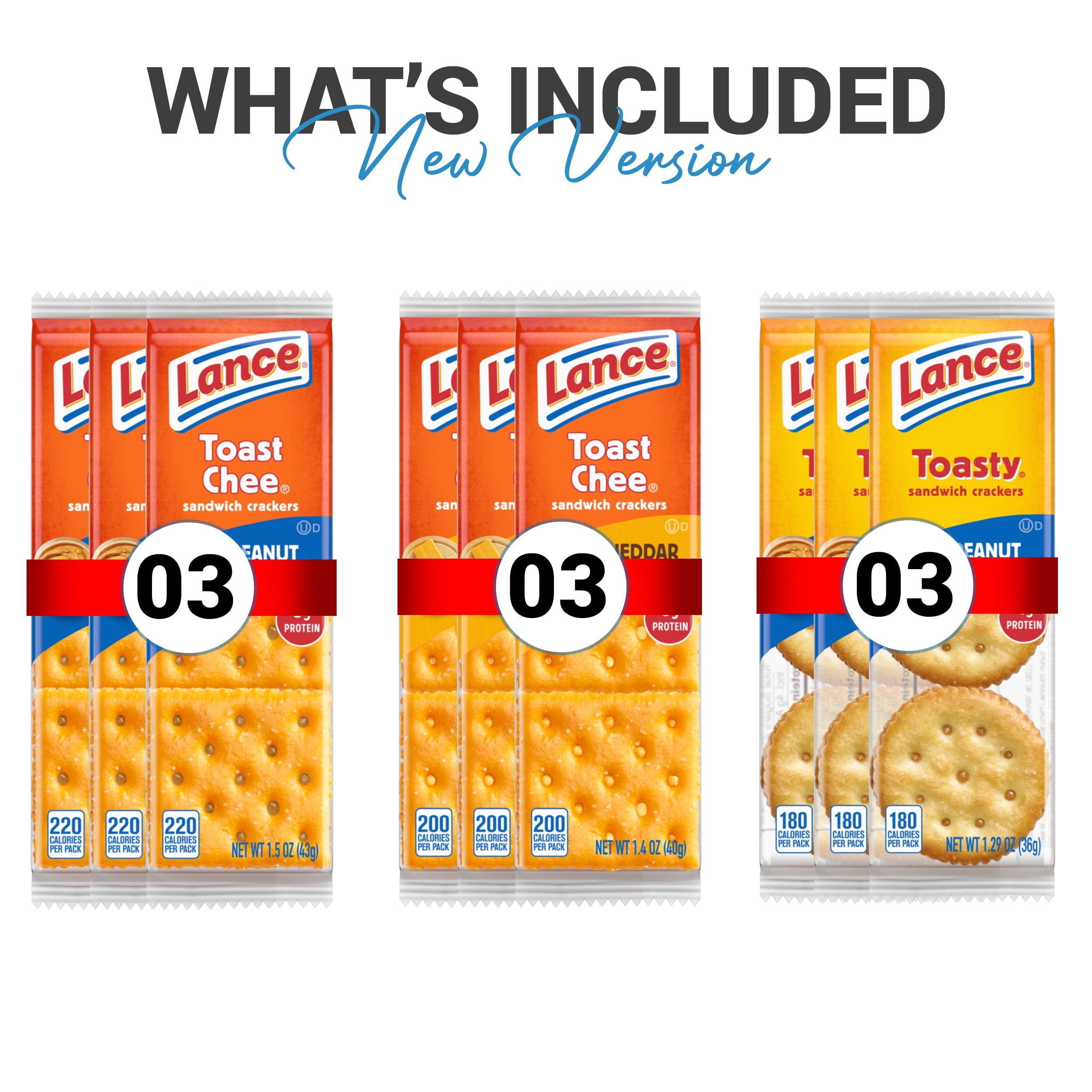 Crackers Variety Pack Individually Wrapped Assortment Including Crackers and Cheese Snack Pack, Peanut Butter, Lance, Ritz, Honey Maid, Cheez-Its and More Bulk (41 Count)
