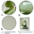 thumbnail image 3 of Designart "Spiritual Zen Stone in Green III" Spiritual Framed Wall Art - Global Green Spiritual Stone Living Room Framed Canvas Art, 3 of 6