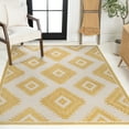 thumbnail image 4 of JONATHAN Y TUSCAN SUN 3 x 5 Area Rug, Lior Geometric Moroccan Diamond - Yellow/Cream, TSN202C-3, 4 of 9