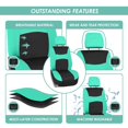 thumbnail image 6 of FH Group Light & Breezy Flat Cloth Car Seat Cover, Universal Mint Full Set Seat Covers with Air Freshener, 6 of 9