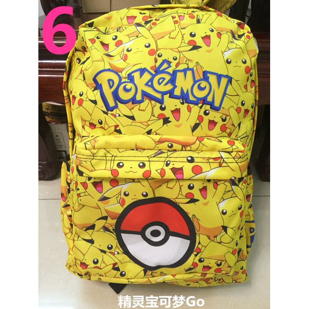 Mochilas escolares de Pokemon de Anime para niños y niñas, morral de Pikachu de gran capacidad, bolsa de viaje, mochila de adolescente, 20218 Fivean unisex