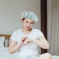 thumbnail image 2 of Shisuyan Round Shower Cap Light Green 1Pack 7.1x6.3x2.4In, 2 of 8