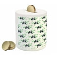 thumbnail image 2 of East Piggy Bank, Cartoon Panda Bamboo Pattern Wildlife Zoo Fun Nature Tropic, Ceramic Coin Bank Money Box for Cash Saving, 3.6" X 3.2", Green Black White, by Ambesonne, 2 of 4