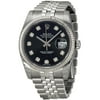 Rolex Men's 36mm Steel Bracelet & Case Sapphire Crystal Automatic Black Dial Analog Watch m116234-0083