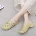 thumbnail image 3 of Women’s Covered Toe Clogs, Slip On Ventilated Mid Heel Non Slip Casual Shoes, 3 of 10