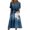 Blue(Halloween Party Graphic), variant on Halloween Womens Summer Dresses Novelty Halloween Party Graphic Medieval Dress Short Sleeve Fashion Loose Fit Flowy Midi Halloween Costumes Dresses Black M