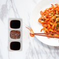 thumbnail image 3 of 5pcs Ceramic Dipping Soy Dish 3-grid Ceramic Sauce Dish Ceramic Dip Dishes, 3 of 4