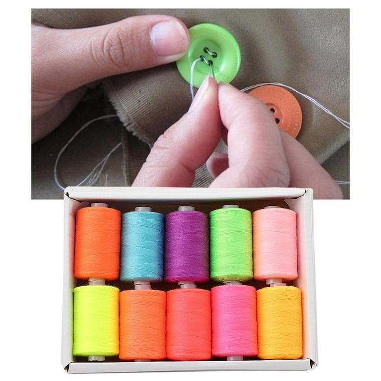 Bobbins Sewing Thread Kits, 400 Yards per Sewing Thread Polyester Spools  With Case 45 Colors Sewing Supplies 