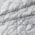 thumbnail image 5 of Home Essence Naomi Marble Faux Fur Ultra Soft Comforter Set, Queen, Grey/Blue, 5 of 8