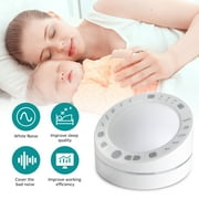 White Noise Sleep Therapy Device Sound Relaxation Machine Sleeping Helper Insomnia Physiotherapy Instrument Sleep Quality Enhancer with Nightlight Function