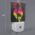 thumbnail image 2 of Sikiie Flamingo And Palm Trees At Sunset Led Night Light, Warm White,Cool White Lights for Bathroom,Hallway,Bedroom, Kids Room-UK, 2 of 7