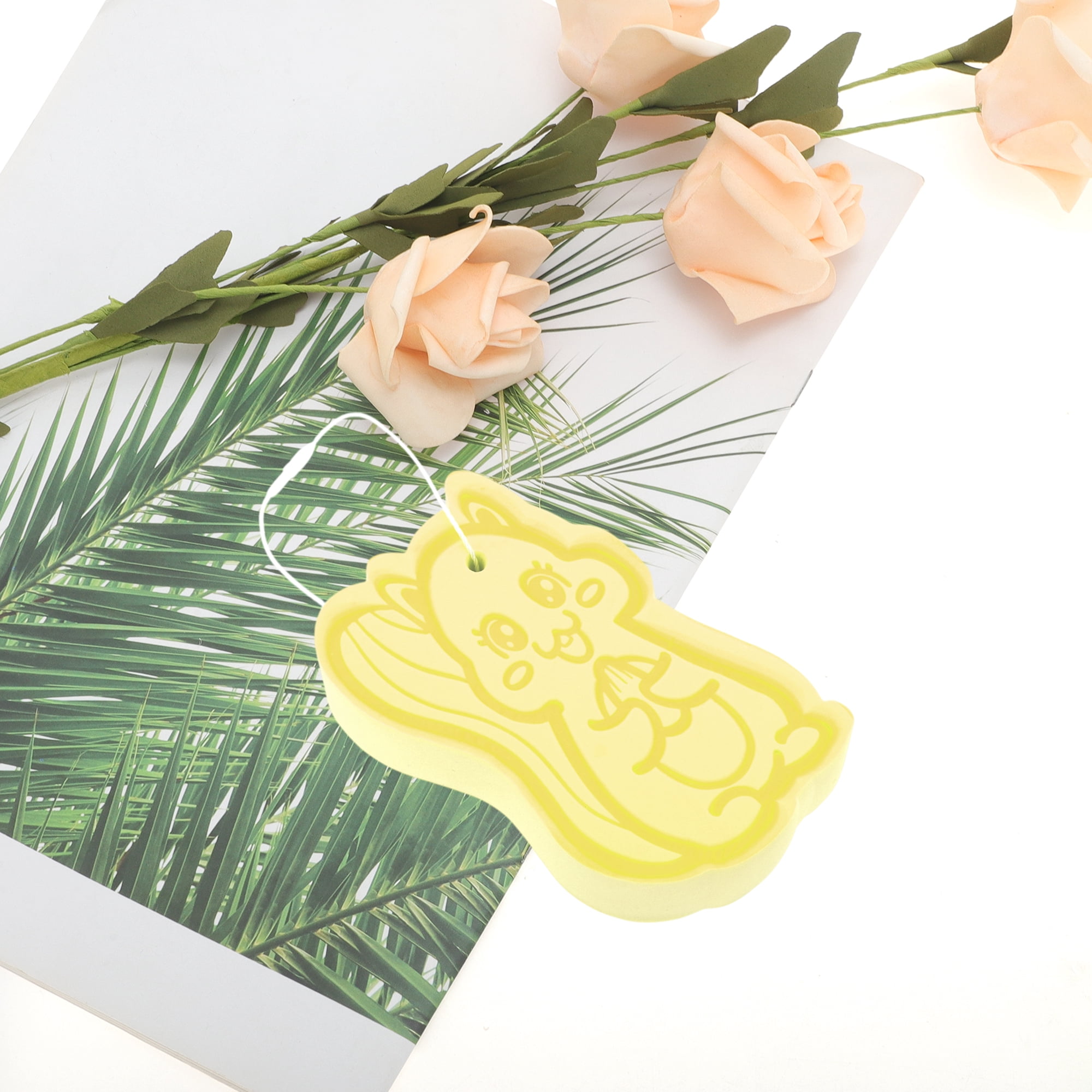 Unique Bargains Cartoon Bath Brush Body Scrubber Lemon Yellow