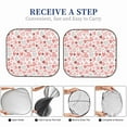 thumbnail image 6 of Fotbe Hand Drawn Hearts 2-Piece Car Windshield Sun Shade | Sun Blocker for Car Windshield | Foldable Automotive Interior Accessories for Sun Protection-Medium, 6 of 7