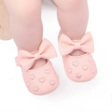 

TRIHIY Toddler Kids Baby Girls Summer Bowkont Princess Dress Non-slip Casual Shoes