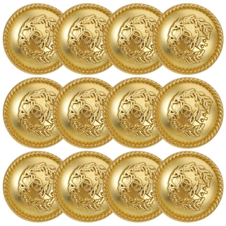 ADDHAT Sturdy Golden Metal Buttons British Style Sewing Fasteners 20Pcs