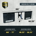 thumbnail image 4 of Tow Tuff 18 x 24" Universal Hitch Mount Rubber Rear Guard Towing Mud Flaps, 4 of 8