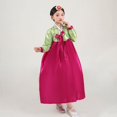 thumbnail image 4 of Vestido Daejang Geum para niña, traje tradicional coreano, Hanbok nacional coreano, falda de baile, escenario, fiestas de Halloween y Navidad, espectáculo, 4 of 4