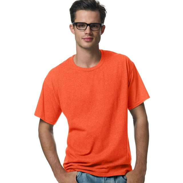 Hanes ComfortBlend EcoSmart T-Shirt à Col Ras du Cou pour Hommes, m, Orange
