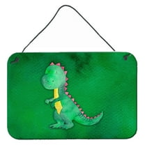 Carolines Treasures BB7401DS812 Tyrannosaurus Rex Watercolor Wall or Door Hanging Prints  8x12 multicolor