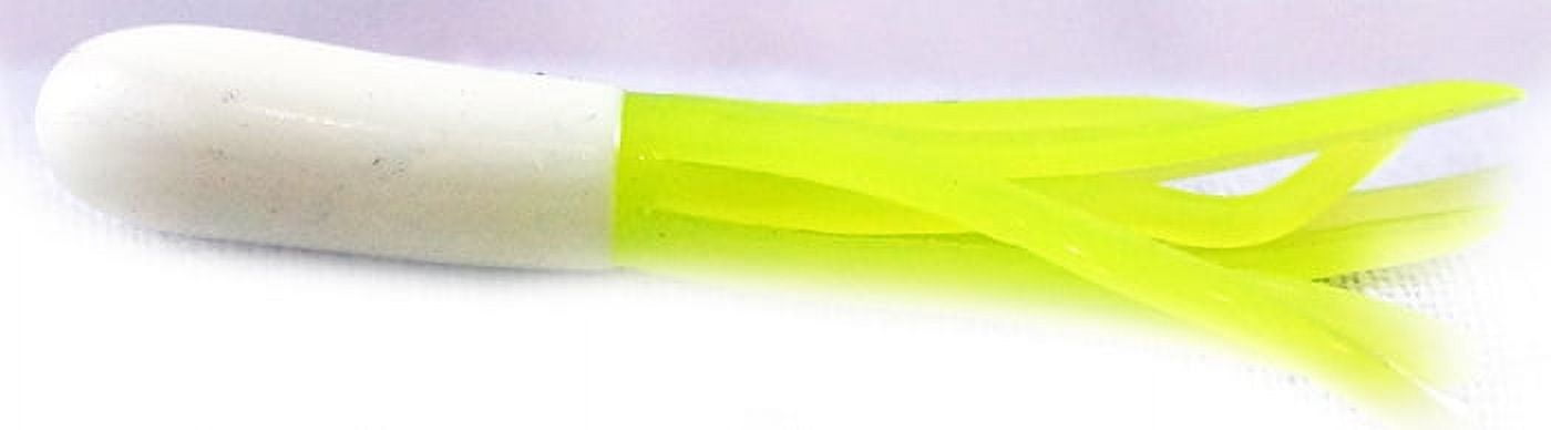 (2 pack) Creme Mini Tail Lures, Glow