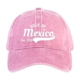 thumbnail image 2 of Gorra de béisbol de algodón lavable, ajustable, con estampado de béisbol de México, para decoración del hogar, habitación y pared., 2 of 6