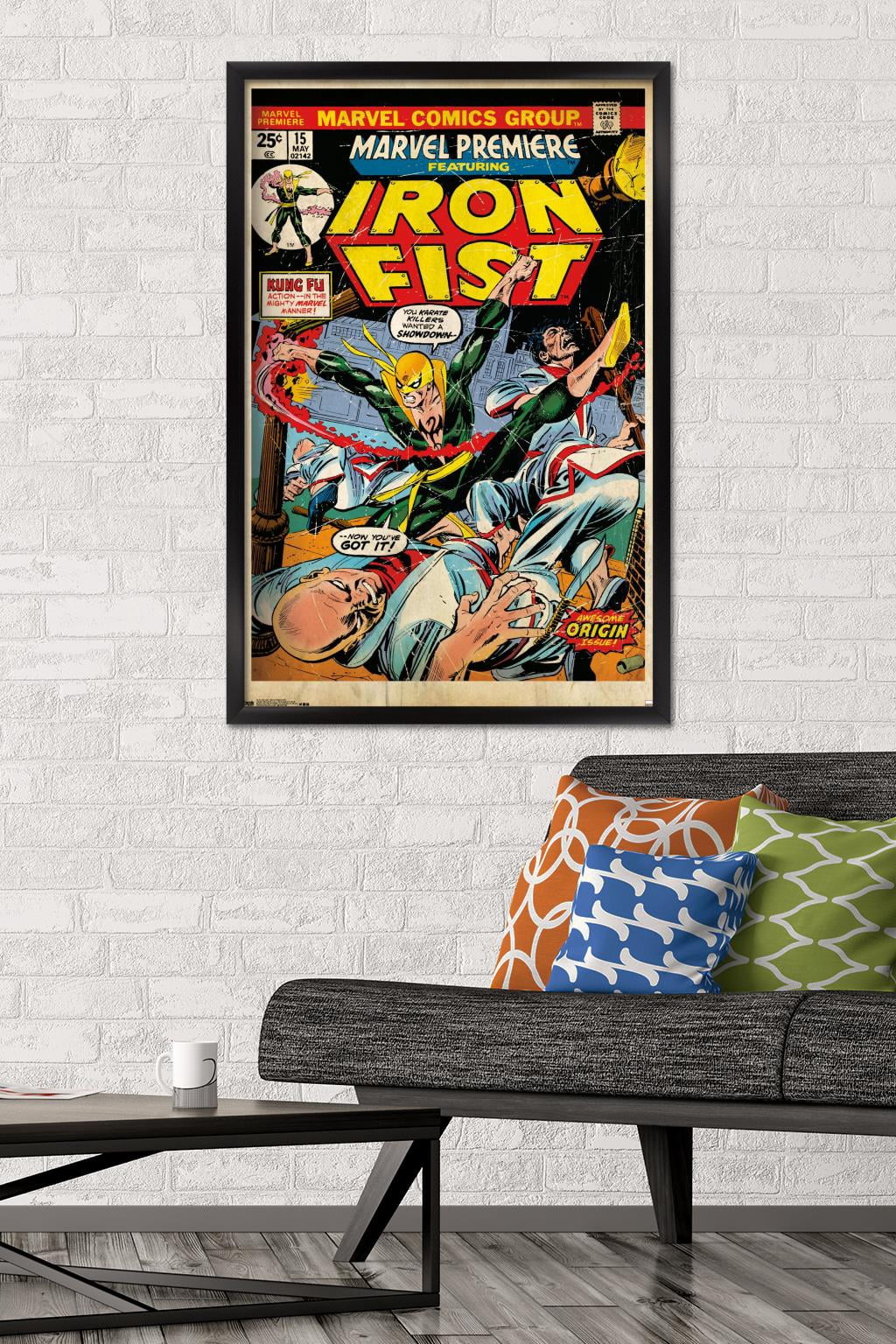 Marvel Comics Iron Fist - Premiere Cover #15 Wall Poster, 22.375" x 34" Framed