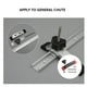 thumbnail image 4 of Riwesomey Ruter para carpintería, pista en T de aluminio, conjunto deslizante de abrazadera rápida, accesorios industriales profesionales Herramientas eléctricas Negro, 4 of 6