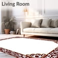 thumbnail image 2 of ODIKA 8'x10' Machine Washable Non-Slip Area Rug, Lyndhurst Medallion Floral Heritage High Traffic Rug, Brown, 665512, 2 of 7