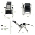 thumbnail image 3 of Aimee Lii 2 Pieces Adjustable Padded Lounge Recliner with Removable Head Pillow, Modern Patio Furniture for Outdoor Backyard Pool Deck-Black, 3 of 8