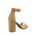 thumbnail image 2 of Iris-s Women's Fashion Open Toe Ankle Strap Buckle High Chunky Heels Dress Sandals Shoes (Taupe. 7), 2 of 2